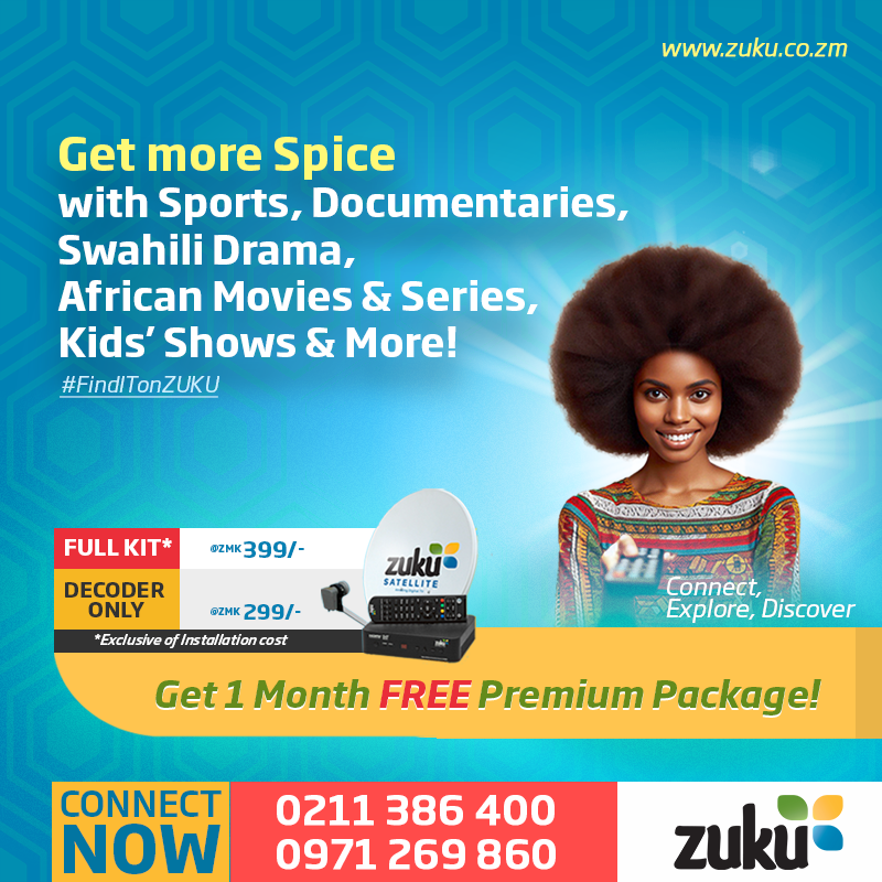 Zuku Zambia Full kit and decoder only